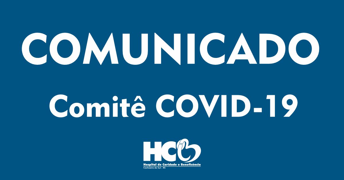 Comunicado Comitê - COVID-19