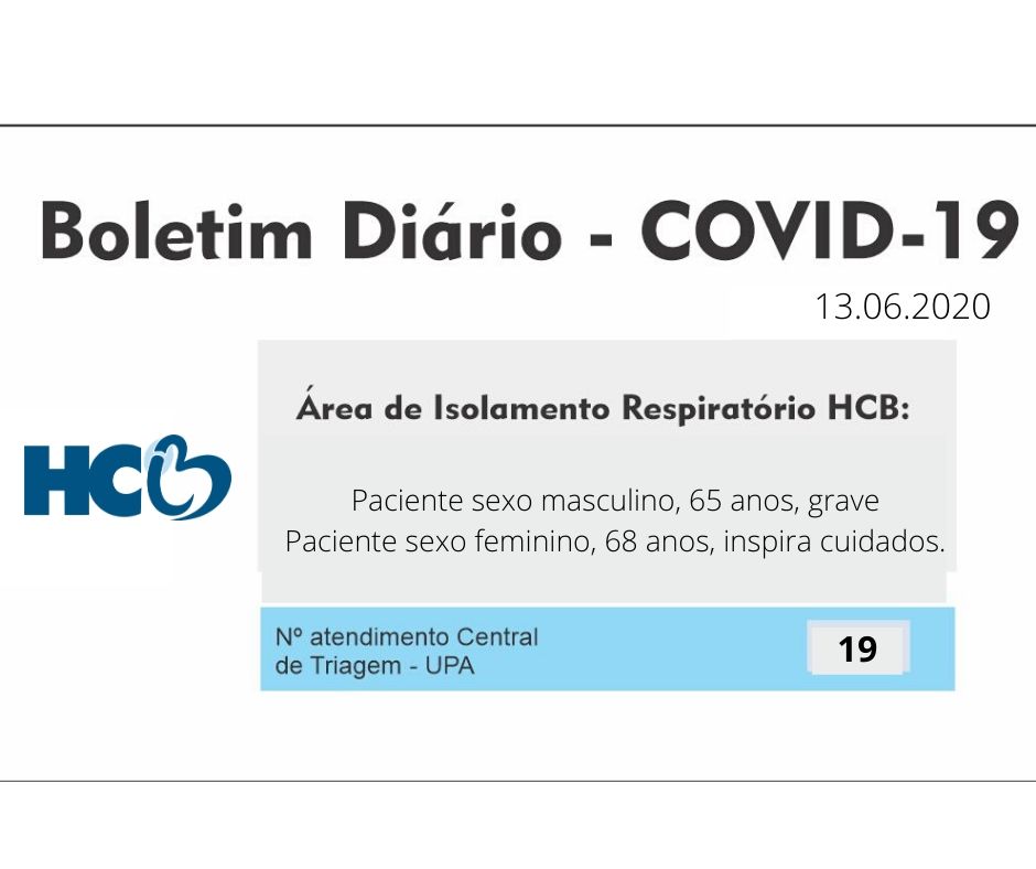 Boletim Diário - Área de Isolamento Respiratório COVID-19