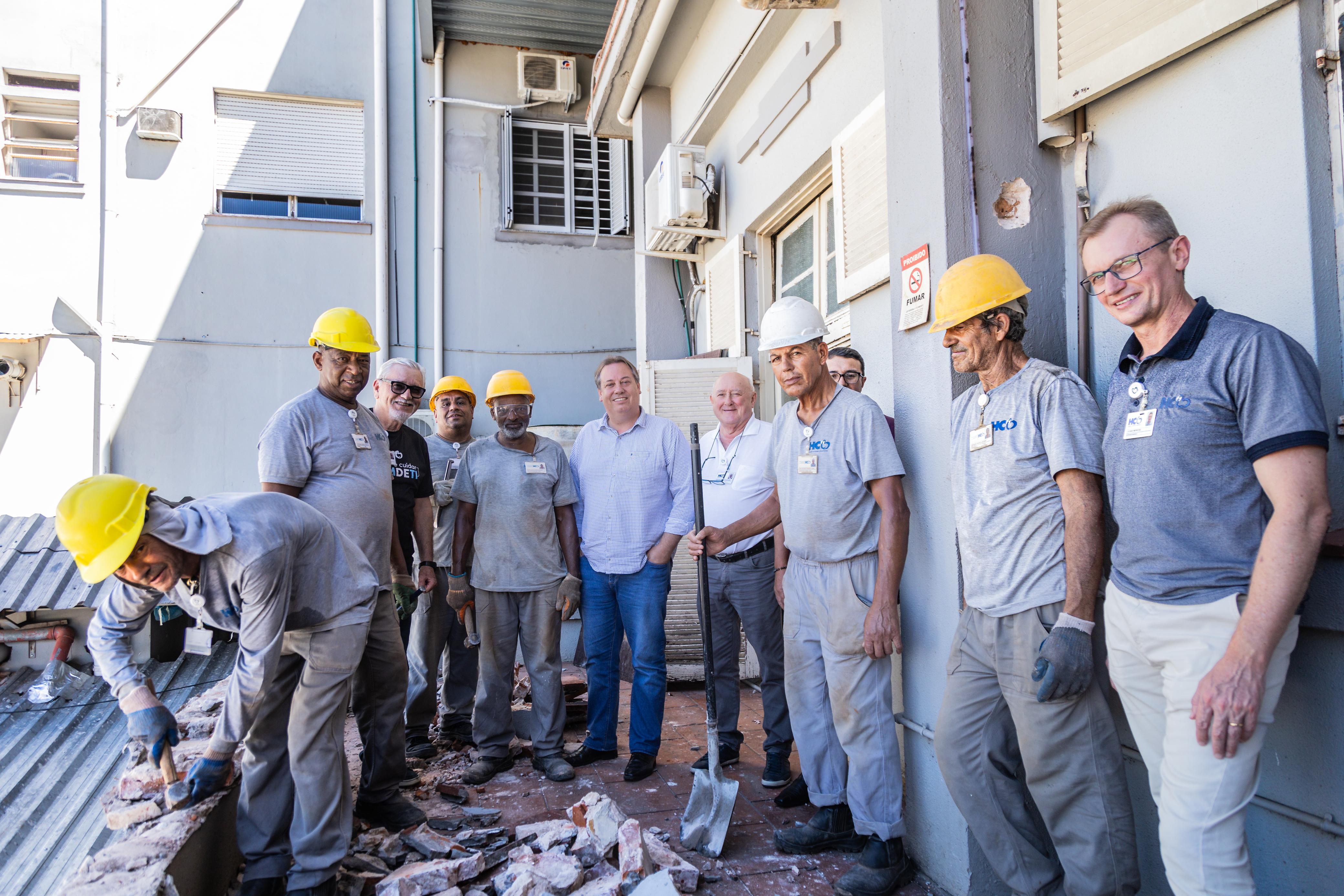 HCB dá início das obras de revitalização das Unidades 100, 150 e Saúde Mental.